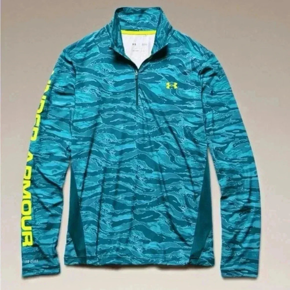 Under Armour Men’s ISO-Chill Element 1/4 Zip Performance Fly Fishing Shirt  XL - Picture 3 of 5